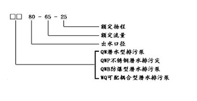 QWP不銹鋼排污泵型號(hào)意義